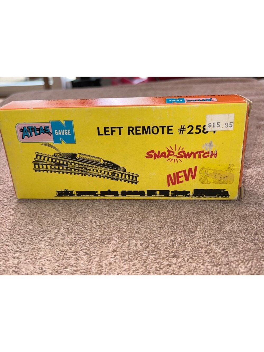 Atlas N Gauge Left Remote Snap-Switch #2584 New In Box Model Train Accessory NOS